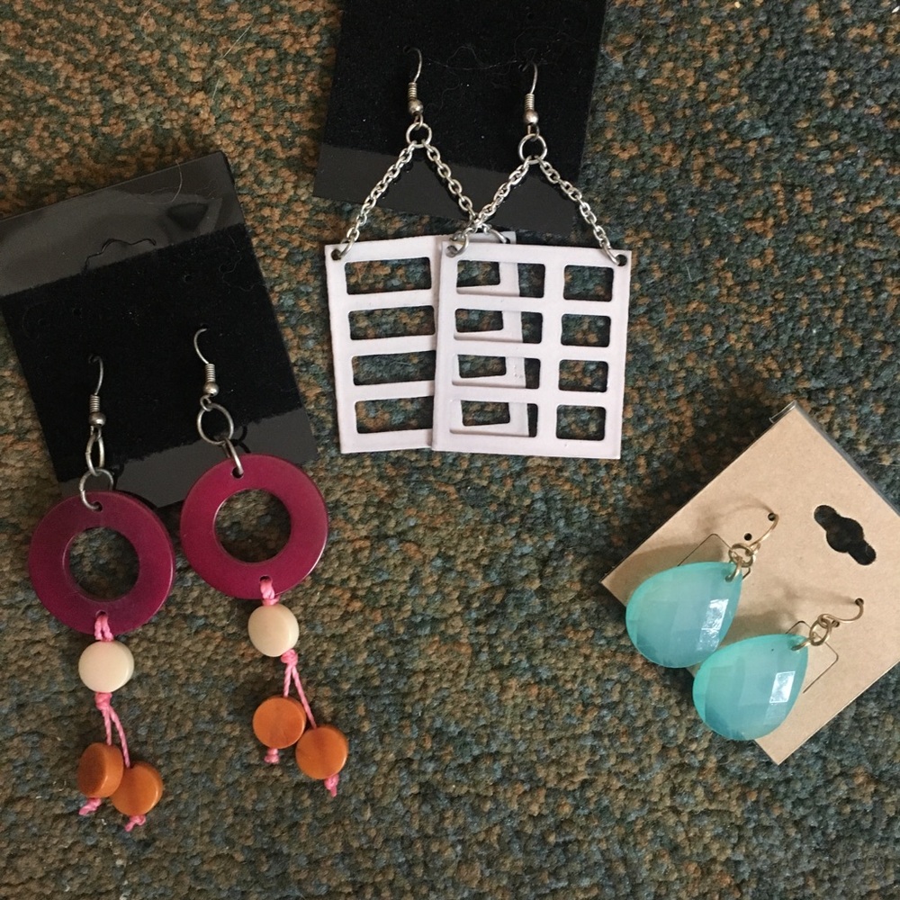 Lot of 3! 3 pairs of brand new earrings for one